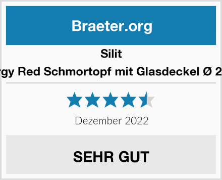 Silit Energy Red Schmortopf mit Glasdeckel Ø 28 cm Test