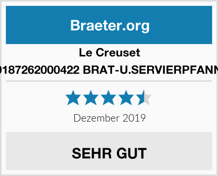 Le Creuset 20187262000422 BRAT-U.SERVIERPFANNE Test