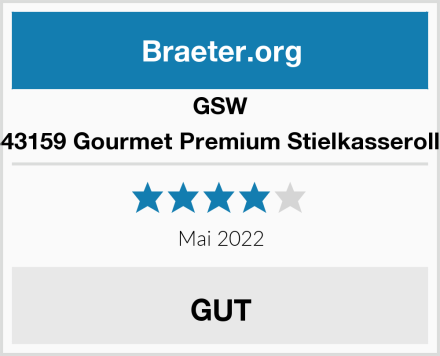 GSW 443159 Gourmet Premium Stielkasserolle Test