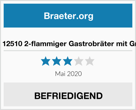  Activa 12510 2-flammiger Gastrobräter mit Grillrost Test