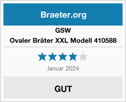 GSW Ovaler Bräter XXL Modell 410588 Test
