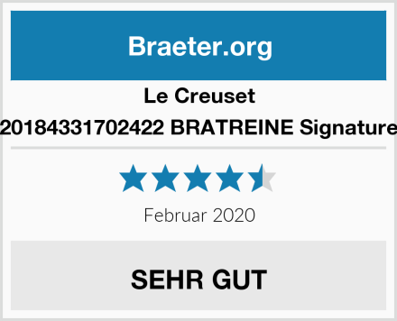 Le Creuset 20184331702422 BRATREINE Signature Test