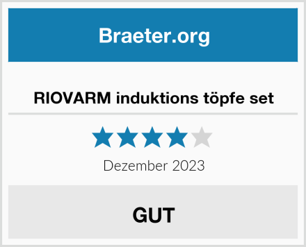  RIOVARM induktions töpfe set Test