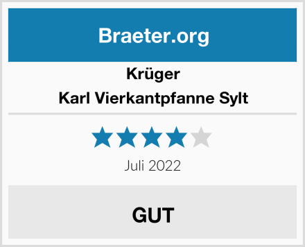 Krüger Karl Vierkantpfanne Sylt Test